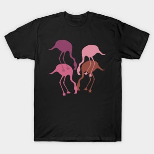 Pink Flamingo Camouflage Pattern T-Shirt